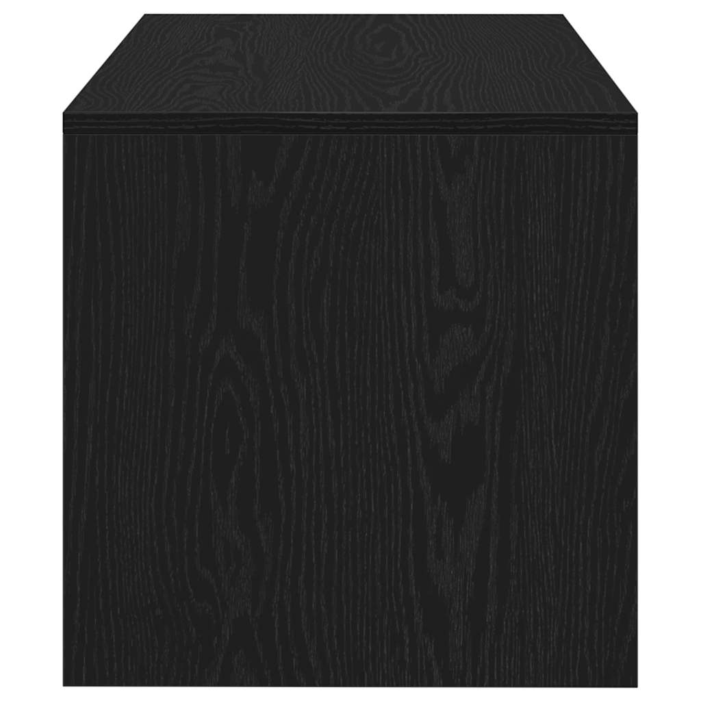 TV Cabinet Black Oak 80x40x40 cm Engineered Wood