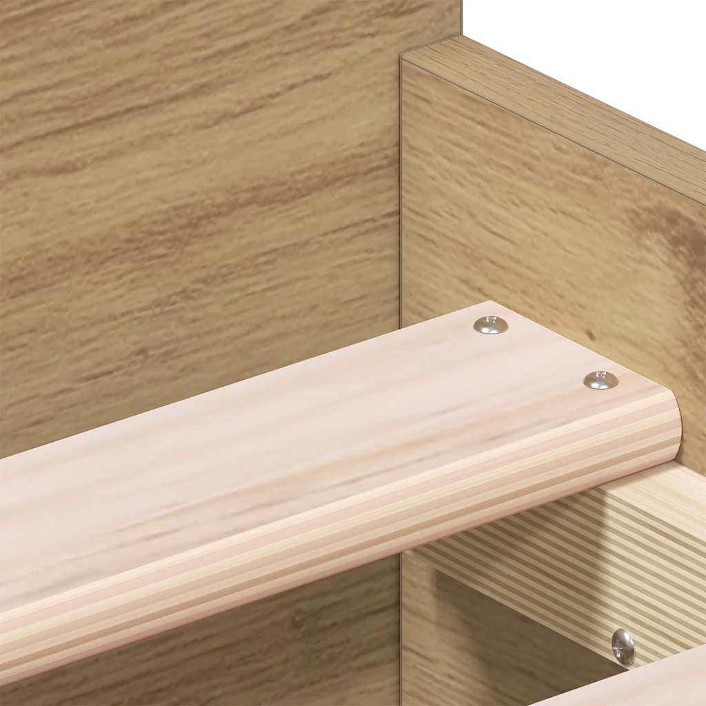 Bed Frame Artisan Oak 193 x 78 x 50 cm Engineered Wood