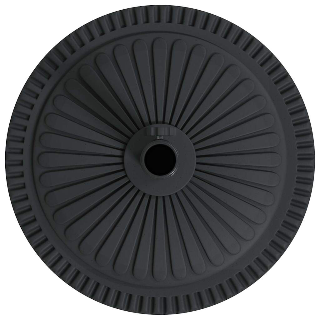 Parasol Base Art Deco Black Ø 45 x 39.5 cm Iron