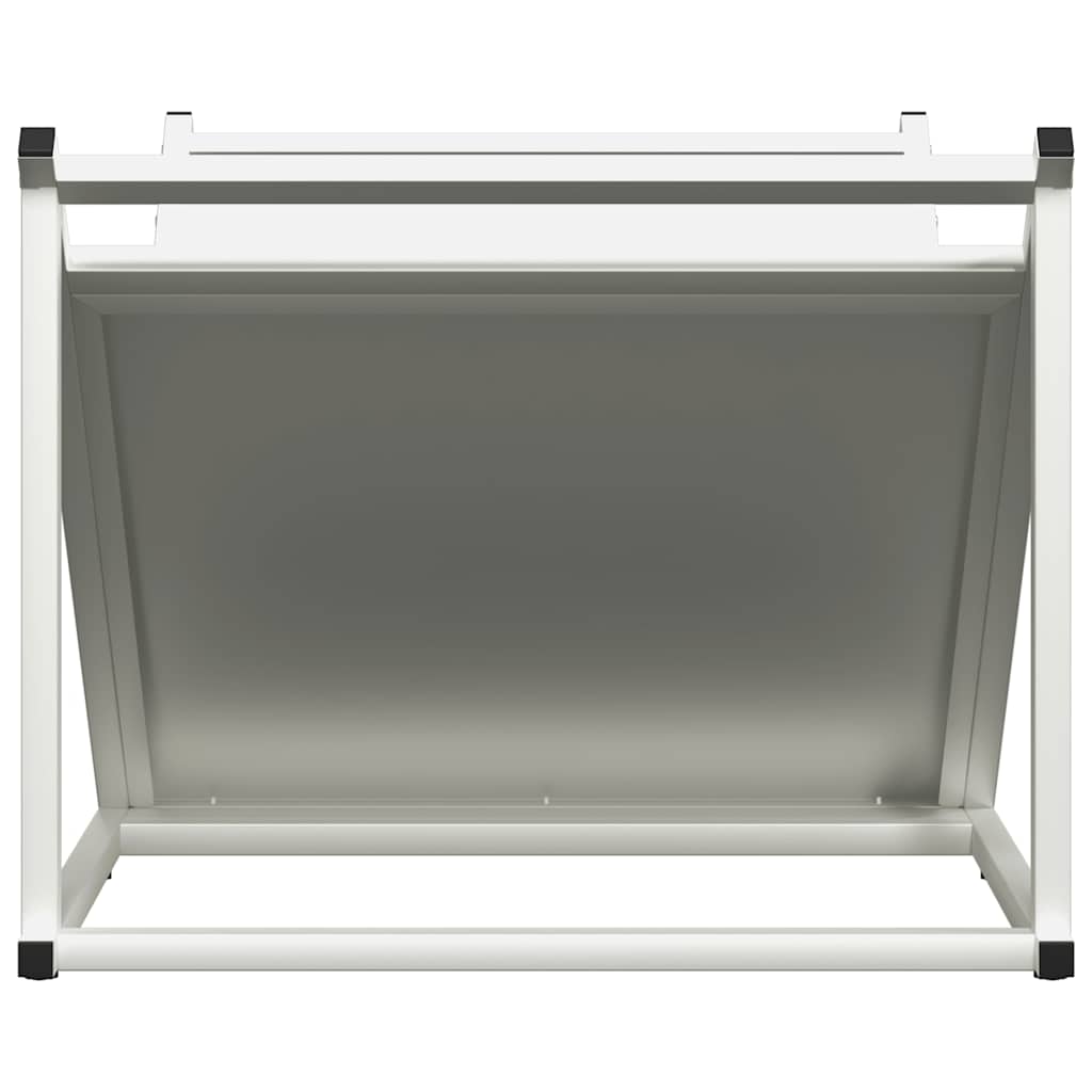 Firewood Rack White 70x43x34.5 cm Cold-rolled steel