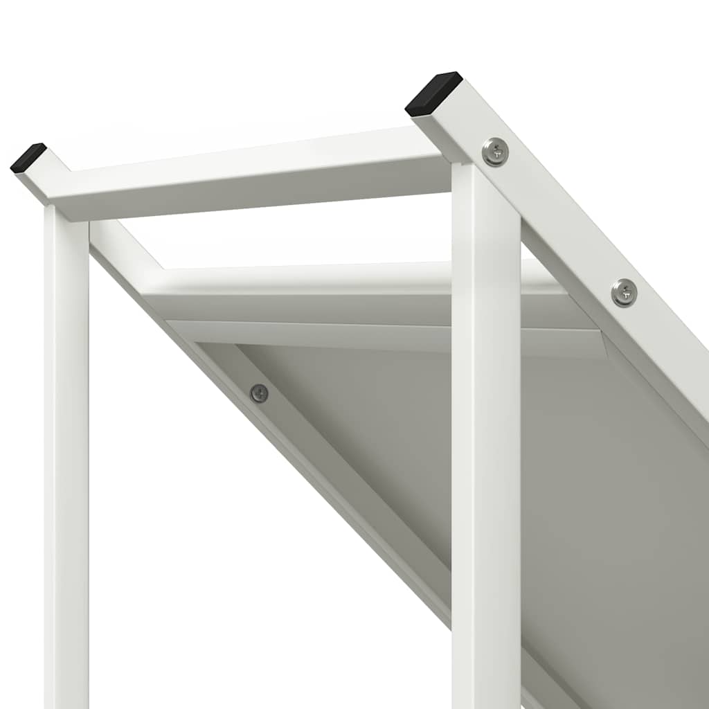 Firewood Rack White 70x43x34.5 cm Cold-rolled steel