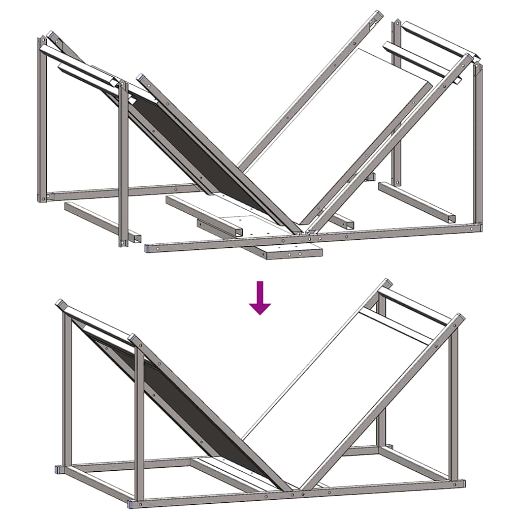 Firewood Rack Olive Green 70x43x34.5 cm Cold-rolled steel