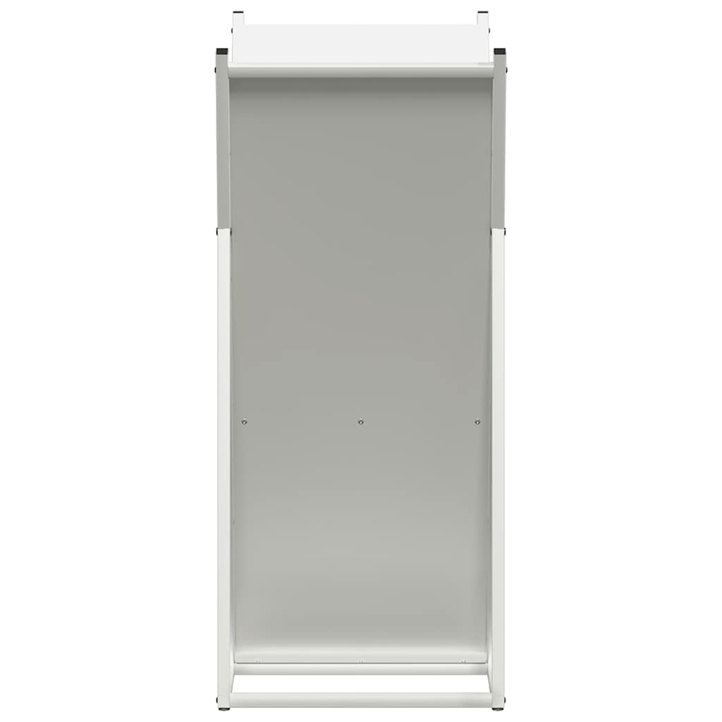 Firewood Rack White 69.5x35x81 cm Cold-rolled steel