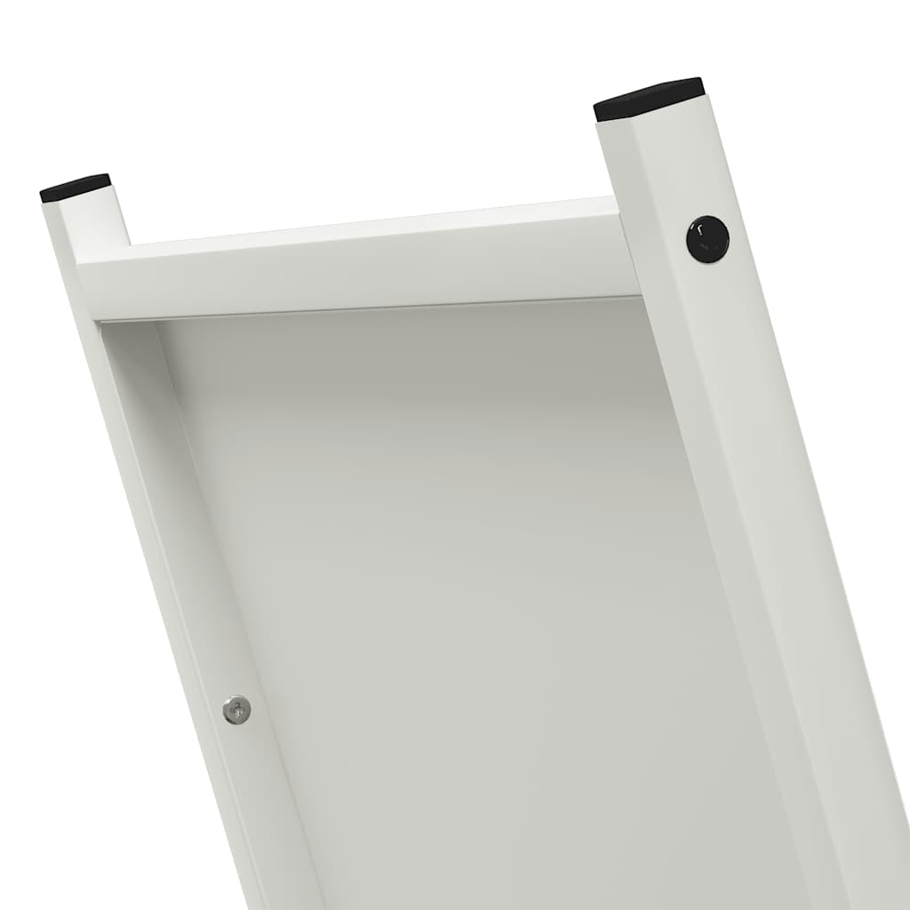 Firewood Rack White 69.5x35x81 cm Cold-rolled steel