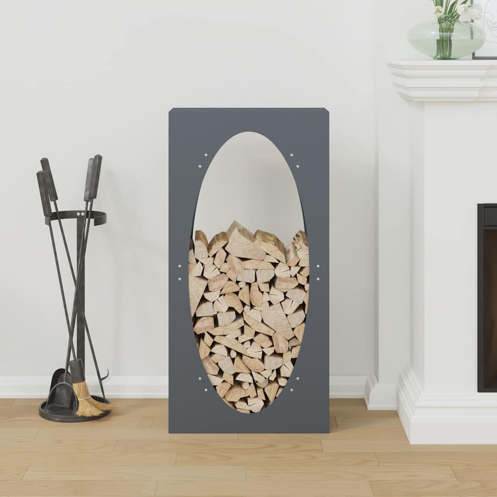 Firewood Rack Anthracite 50x23x100 cm Cold-rolled steel