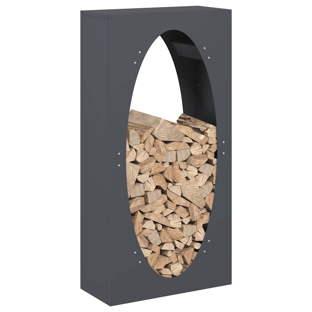 Firewood Rack Anthracite 50x23x100 cm Cold-rolled steel