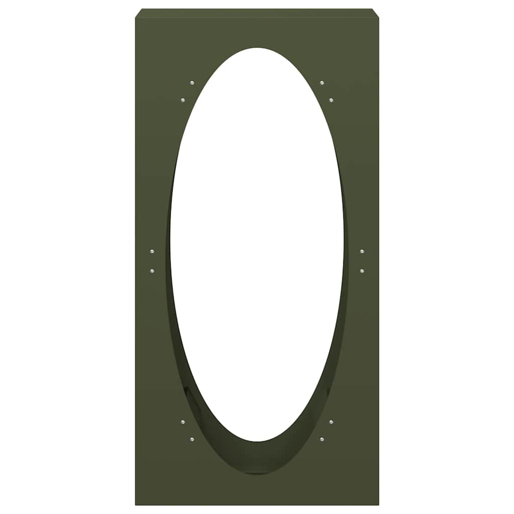 Firewood Rack Olive Green 50x23x100 cm Cold-rolled steel