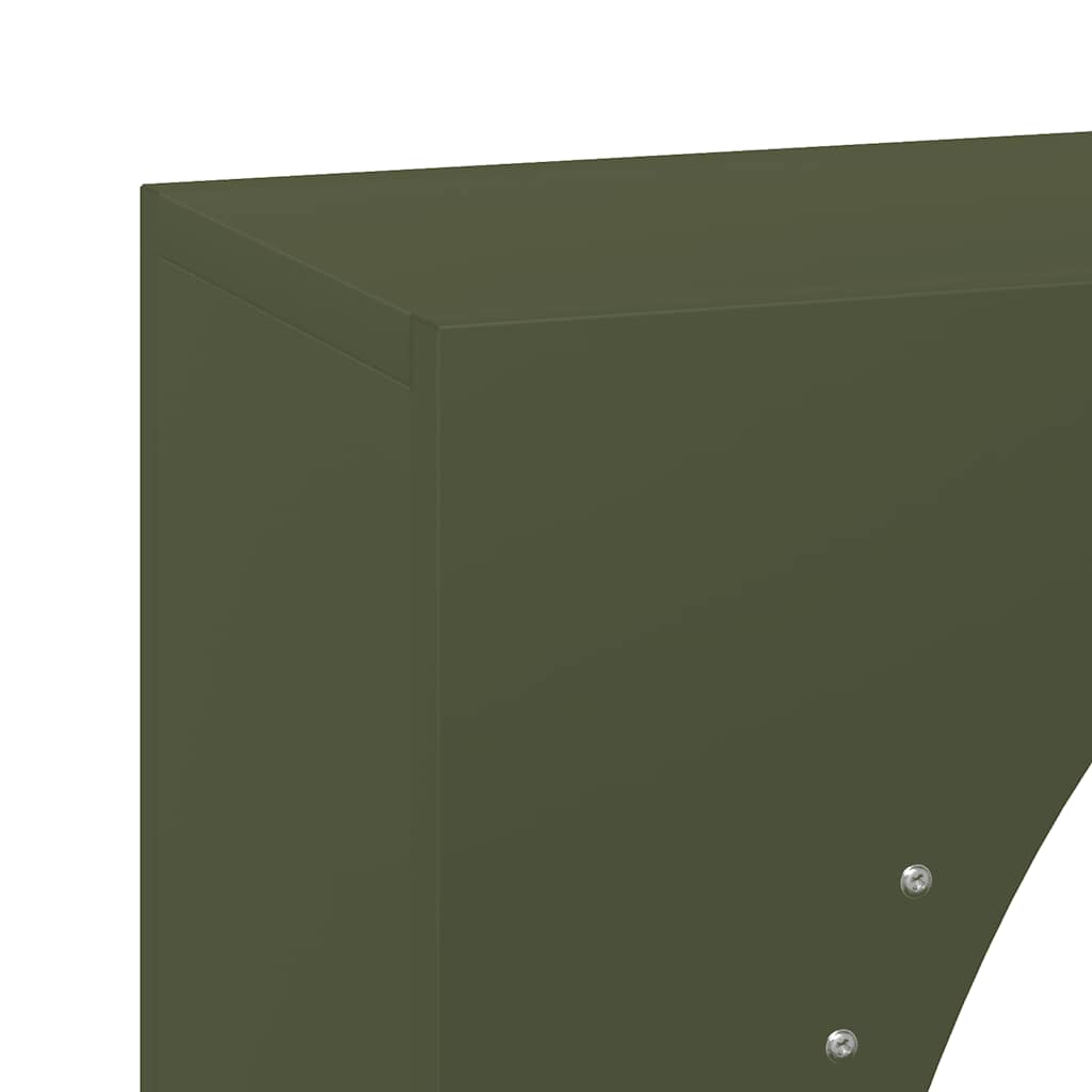 Firewood Rack Olive Green 50x23x100 cm Cold-rolled steel