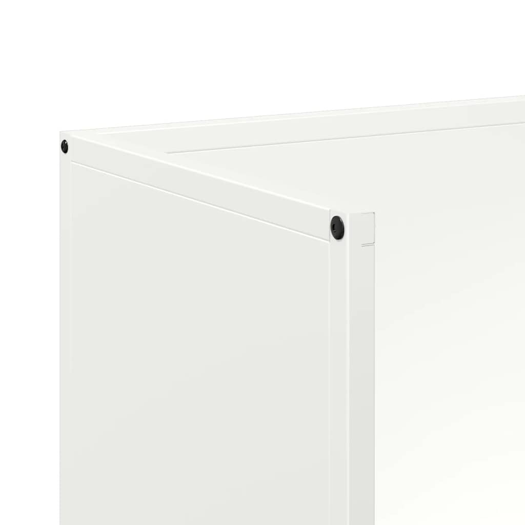 Firewood Rack White 40x30x80 cm Cold-rolled steel