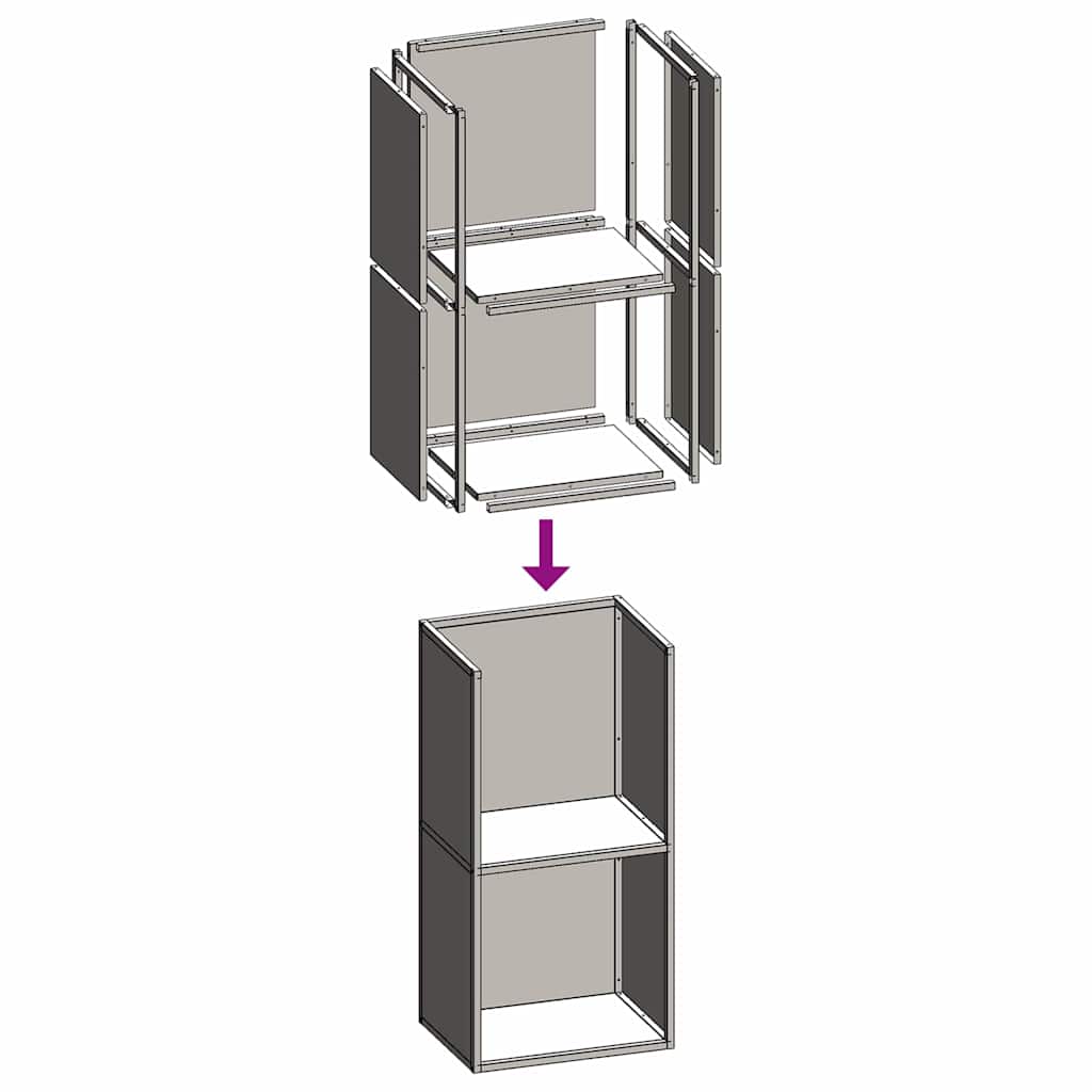 Firewood Rack White 40x30x80 cm Cold-rolled steel