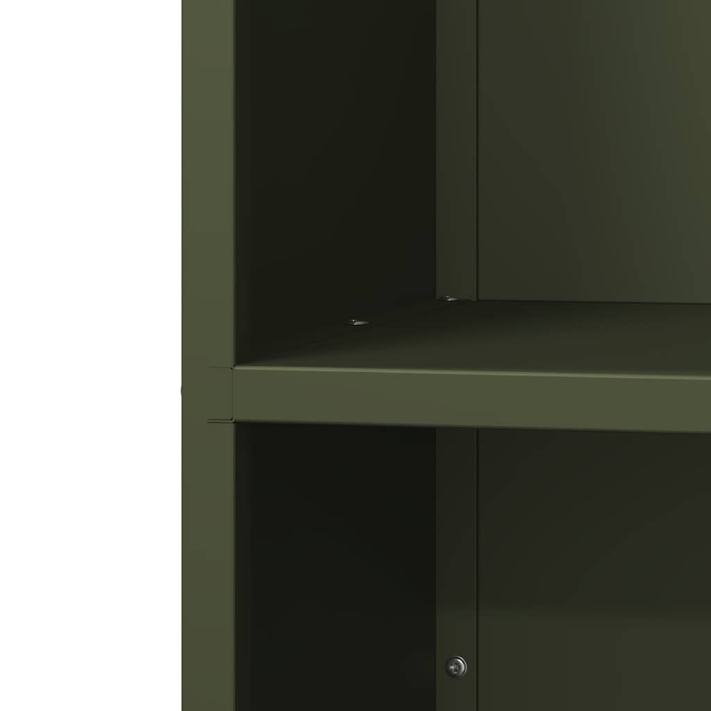 Firewood Rack Olive Green 40x30x80 cm Cold-rolled steel