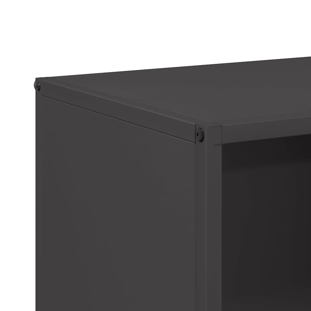 Firewood Rack Black 40x30x75 cm Cold-rolled steel