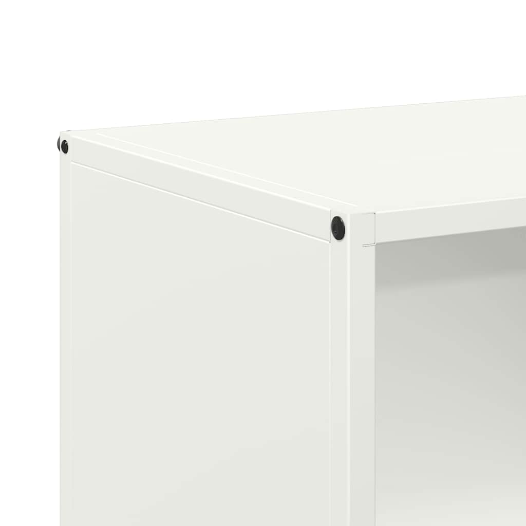 Firewood Rack White 40x30x75 cm Cold-rolled steel