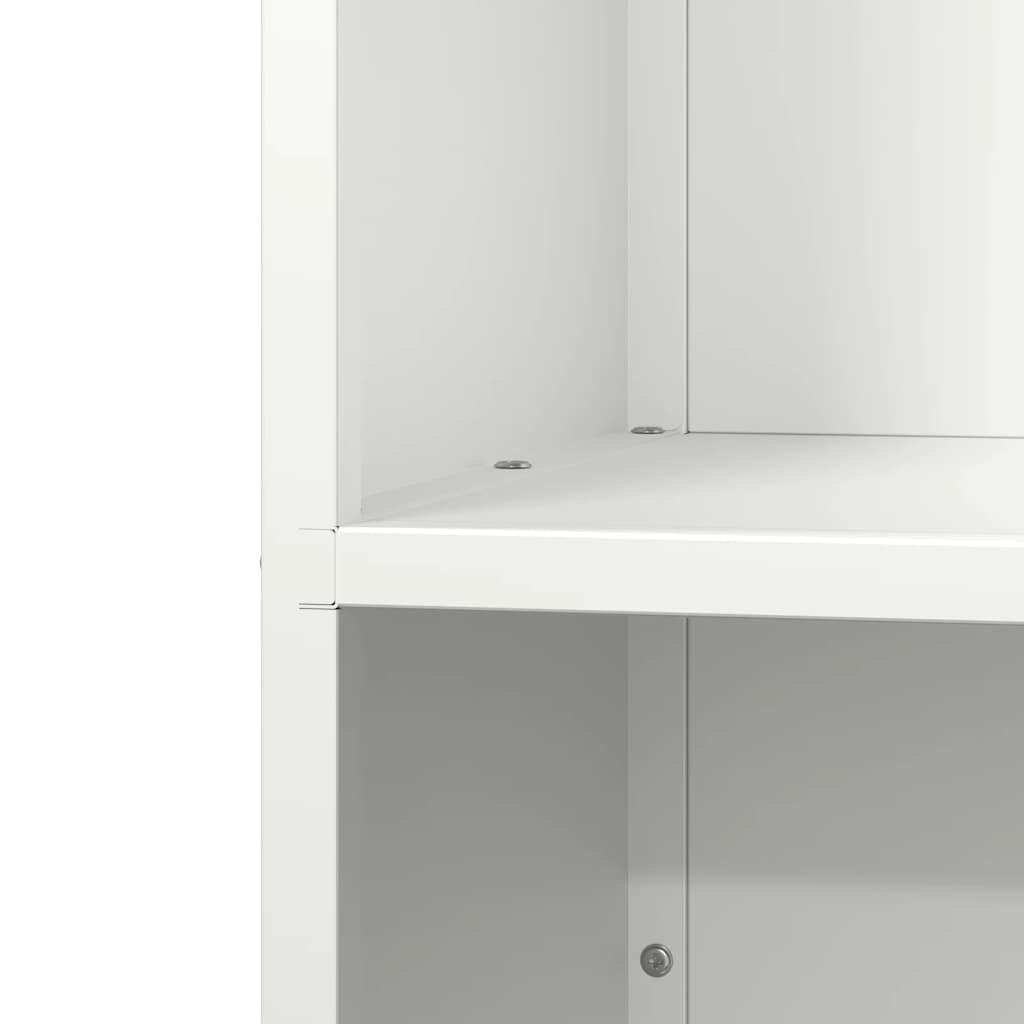 Firewood Rack White 40x30x75 cm Cold-rolled steel