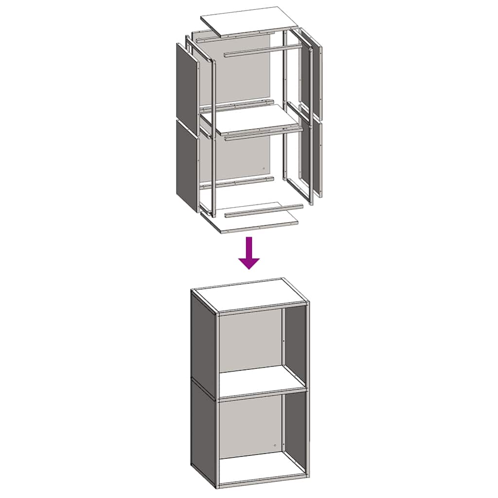 Firewood Rack White 40x30x75 cm Cold-rolled steel