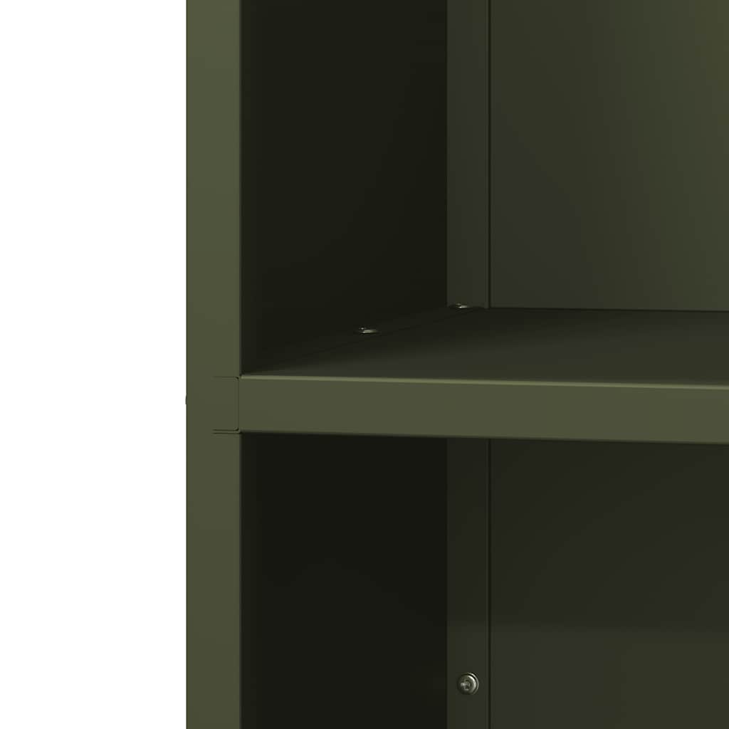 Firewood Rack Olive Green 40x30x75 cm Cold-rolled steel