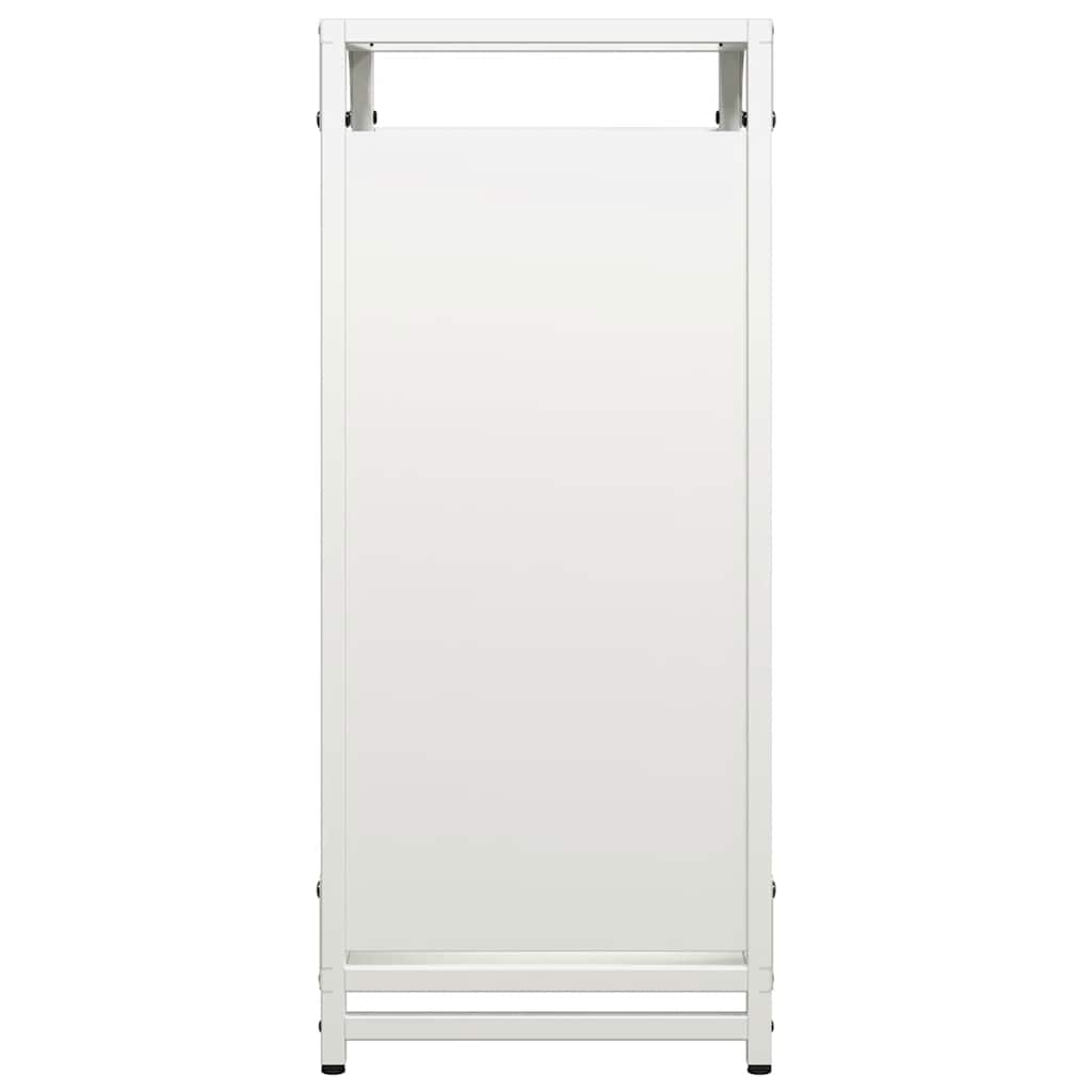 Firewood Rack White 44x28x65 cm Cold-rolled steel