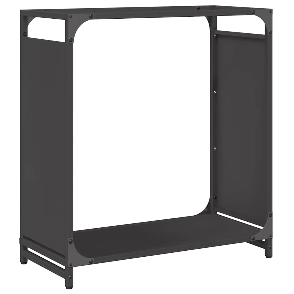 Firewood Rack Black 60x28x65 cm Cold-rolled steel