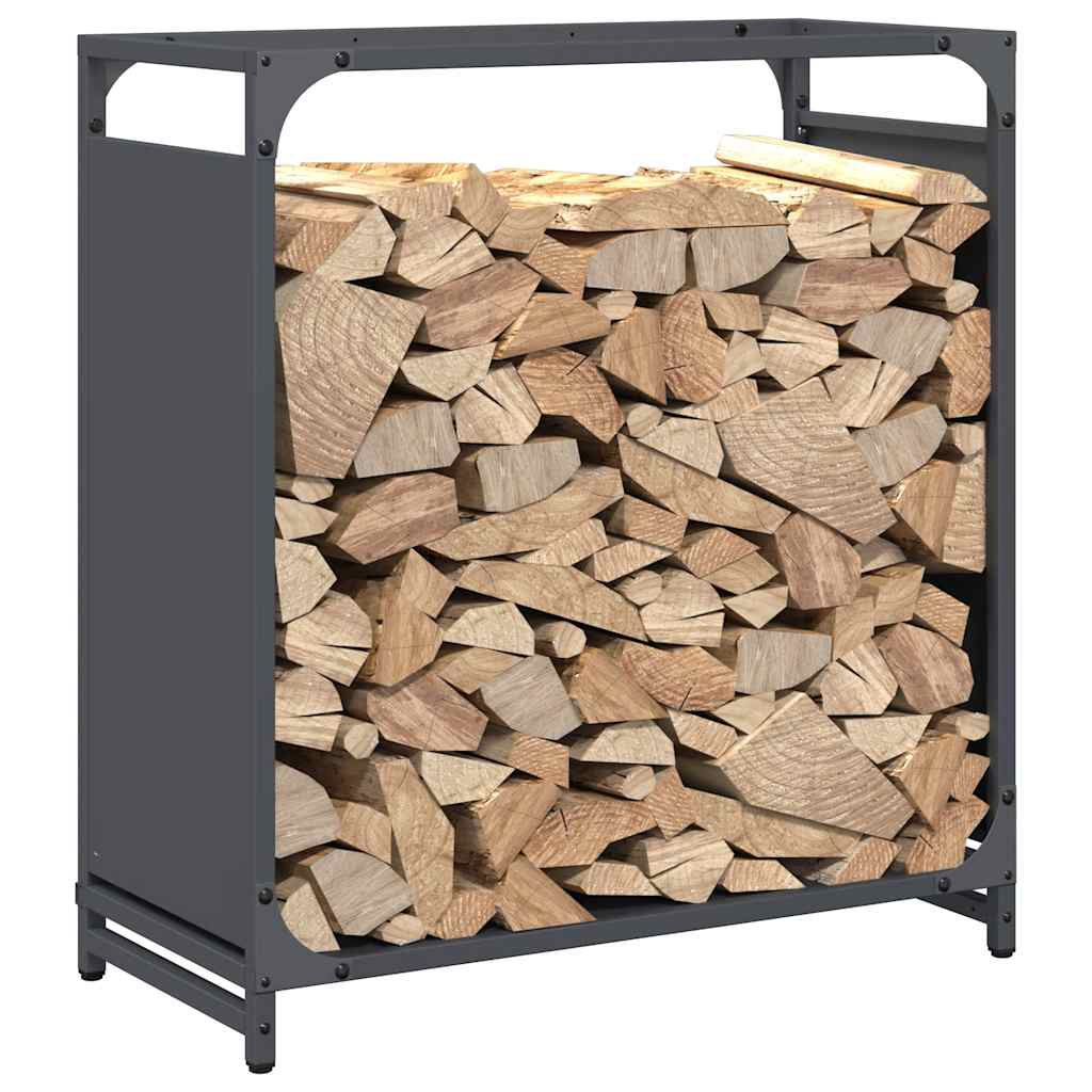 Firewood Rack Anthracite 60x28x65 cm Cold-rolled steel