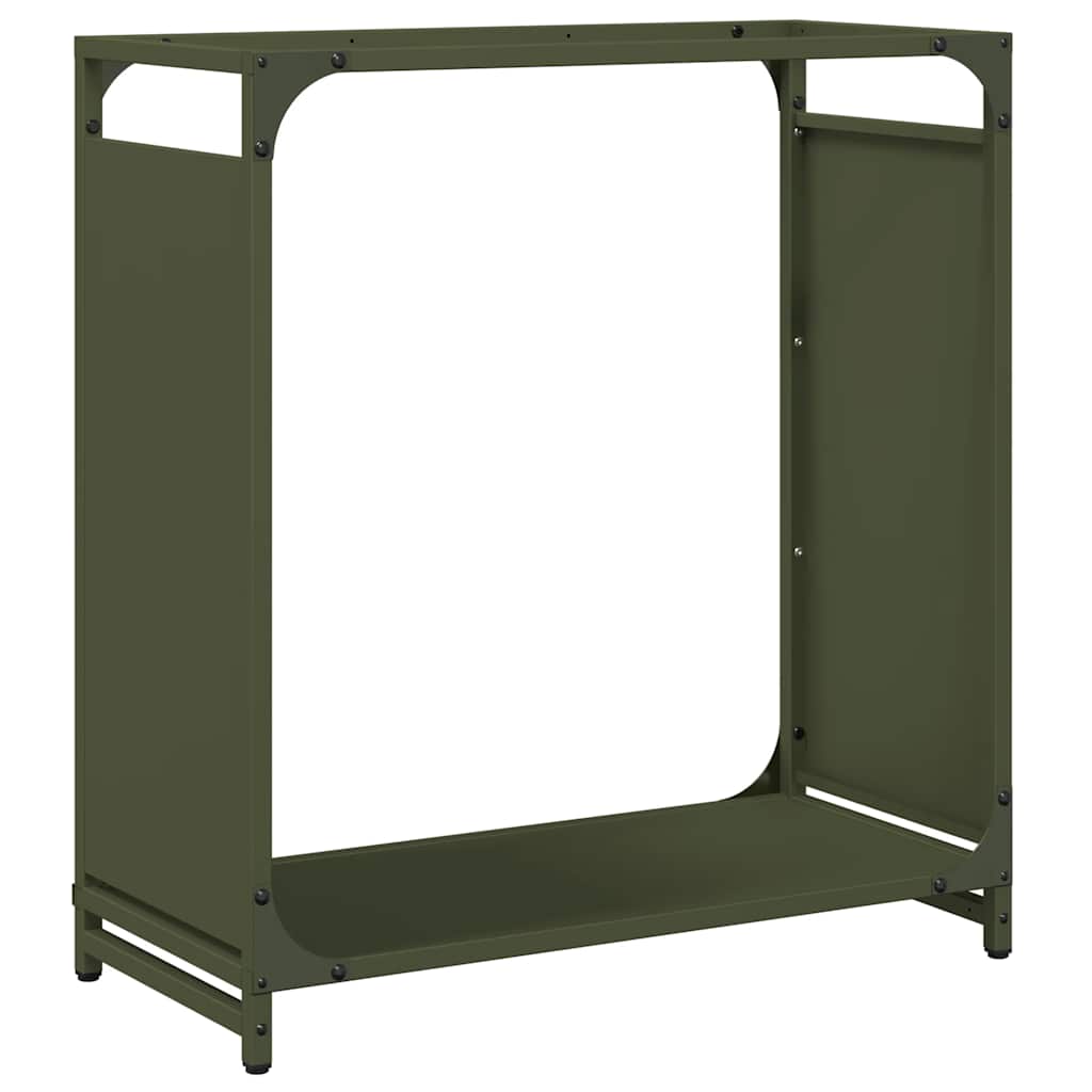 Firewood Rack Olive Green 60x28x65 cm Cold-rolled steel