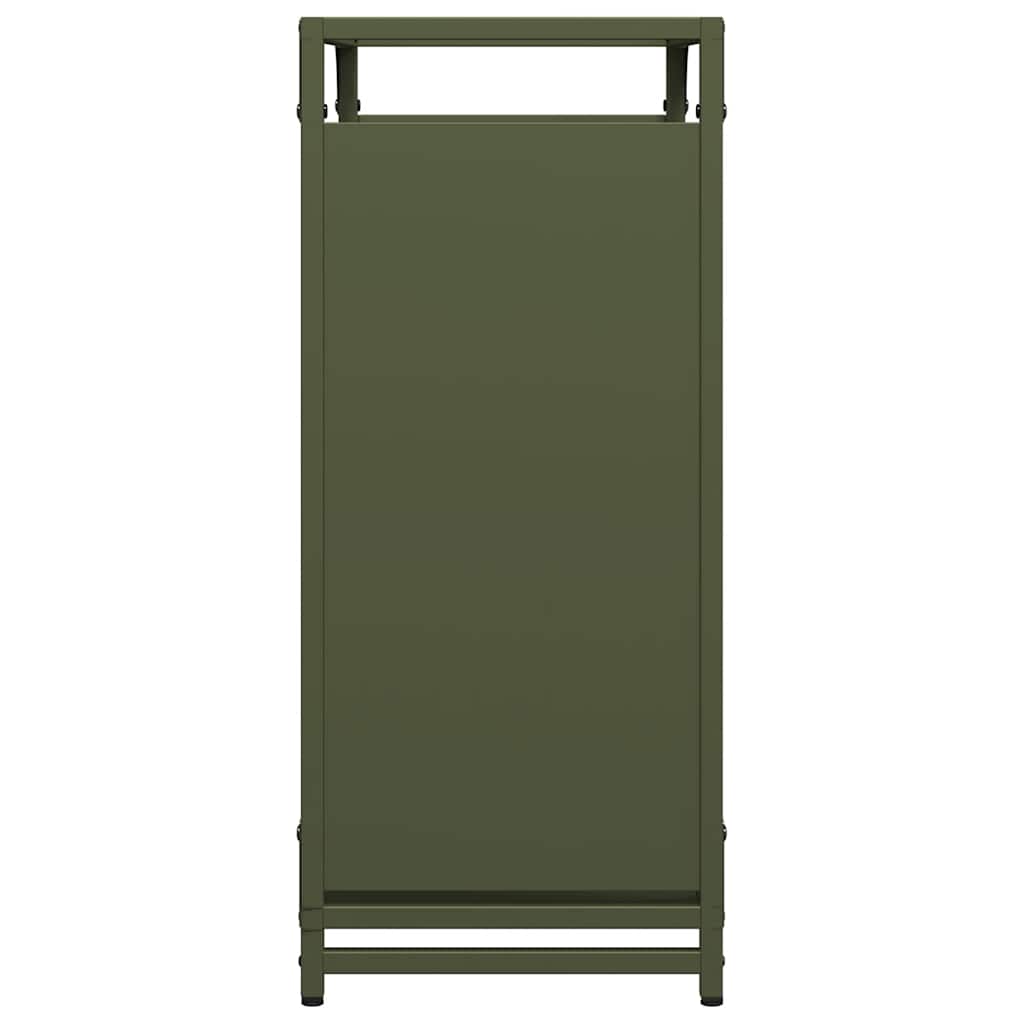 Firewood Rack Olive Green 60x28x65 cm Cold-rolled steel