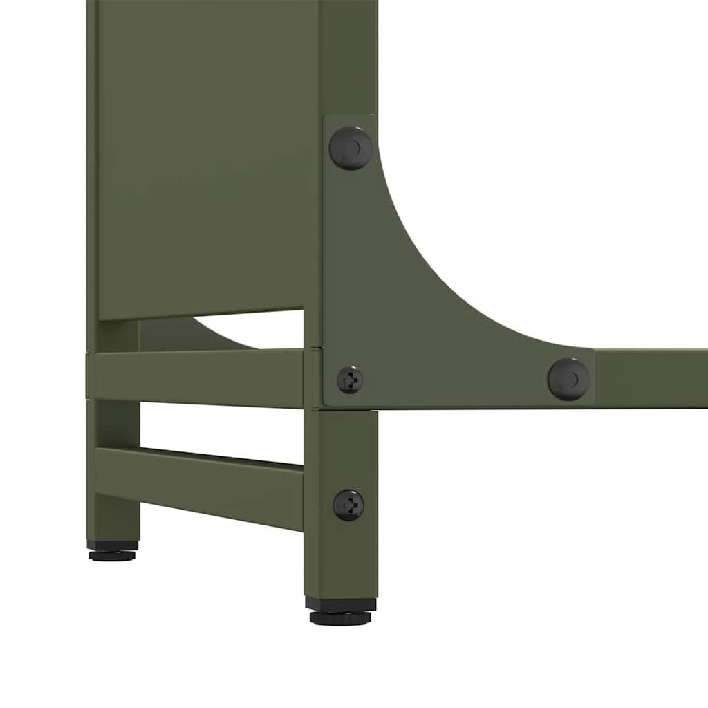 Firewood Rack Olive Green 60x28x65 cm Cold-rolled steel