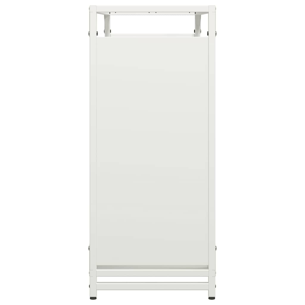 Firewood Rack White 90x28x65 cm Cold-rolled steel