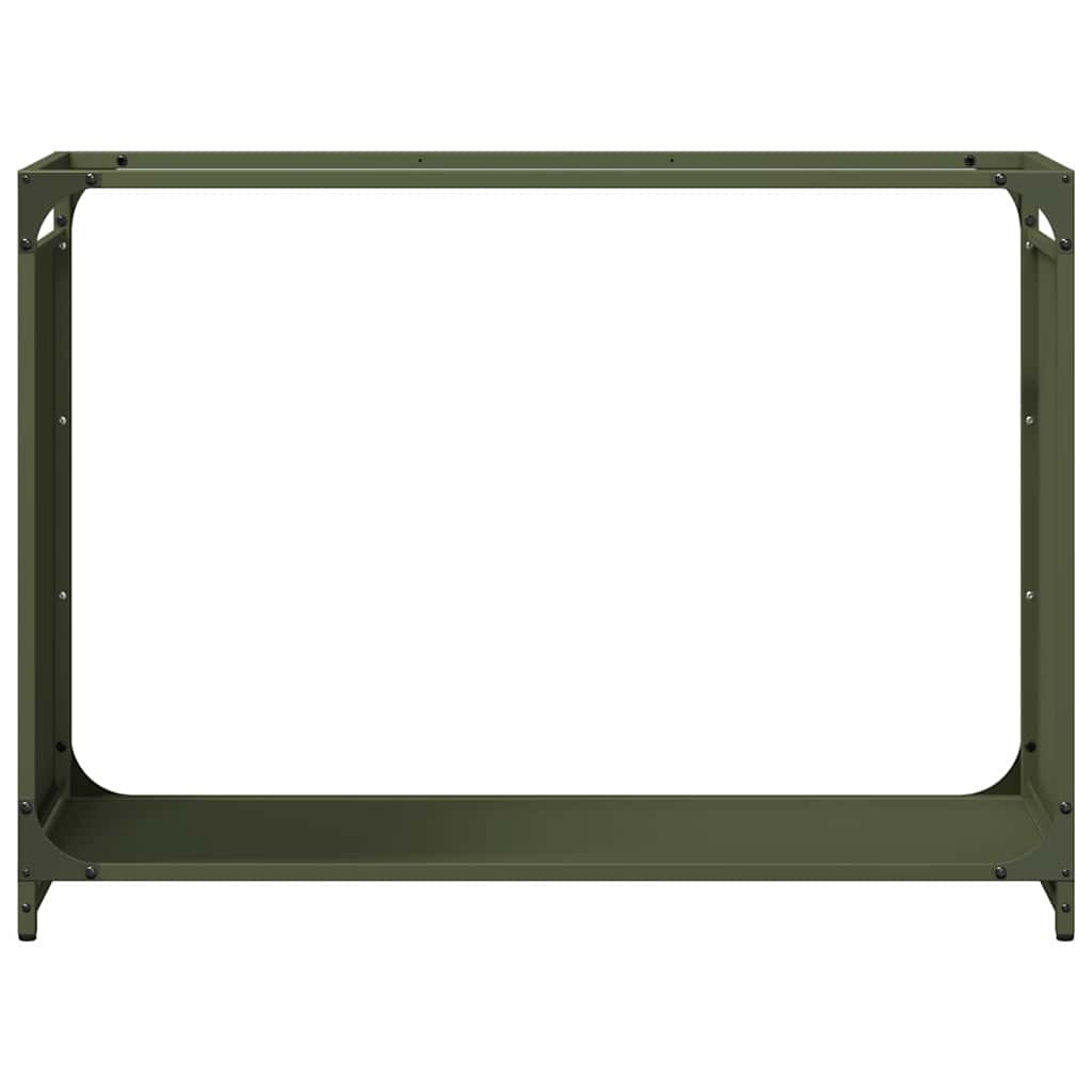 Firewood Rack Olive Green 90x28x65 cm Cold-rolled steel