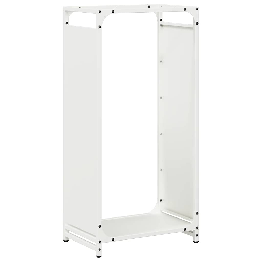 Firewood Rack White 44x28x90 cm Cold-rolled steel