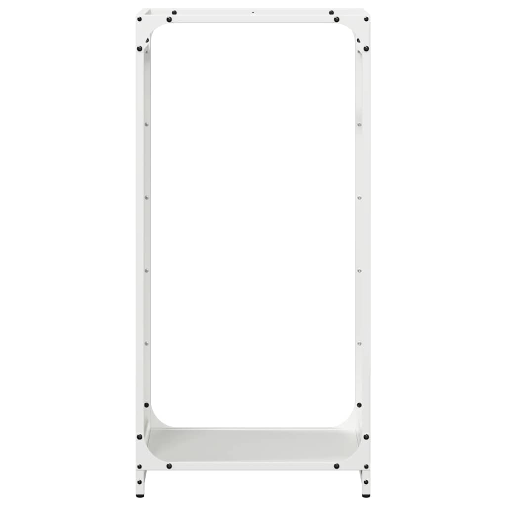 Firewood Rack White 44x28x90 cm Cold-rolled steel