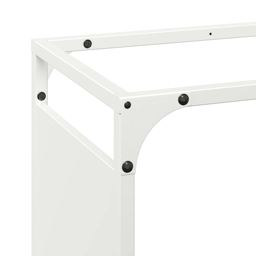 Firewood Rack White 44x28x90 cm Cold-rolled steel