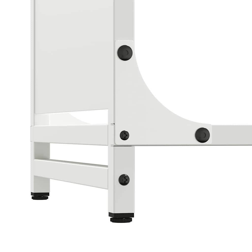 Firewood Rack White 44x28x90 cm Cold-rolled steel