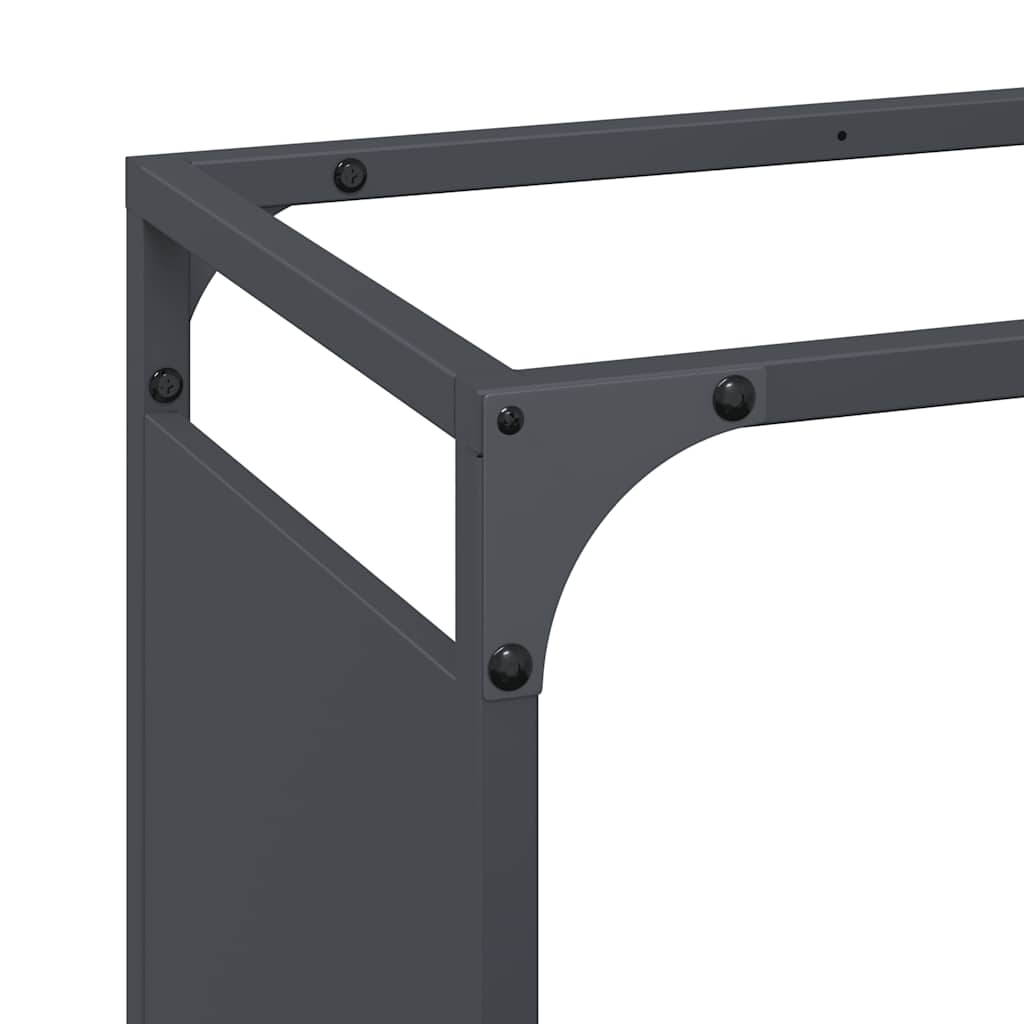 Firewood Rack Anthracite 44x28x90 cm Cold-rolled steel