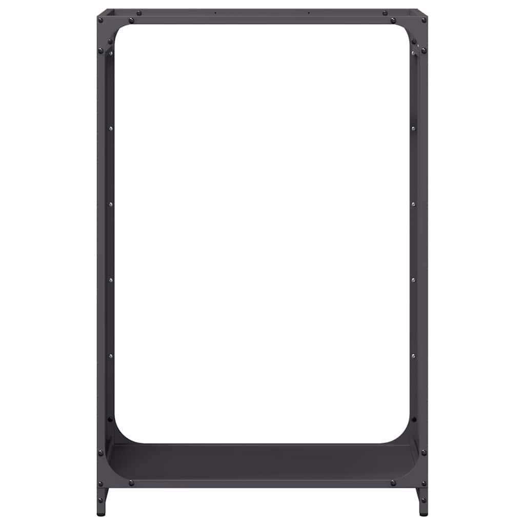Firewood Rack Black 60x28x90 cm Cold-rolled steel