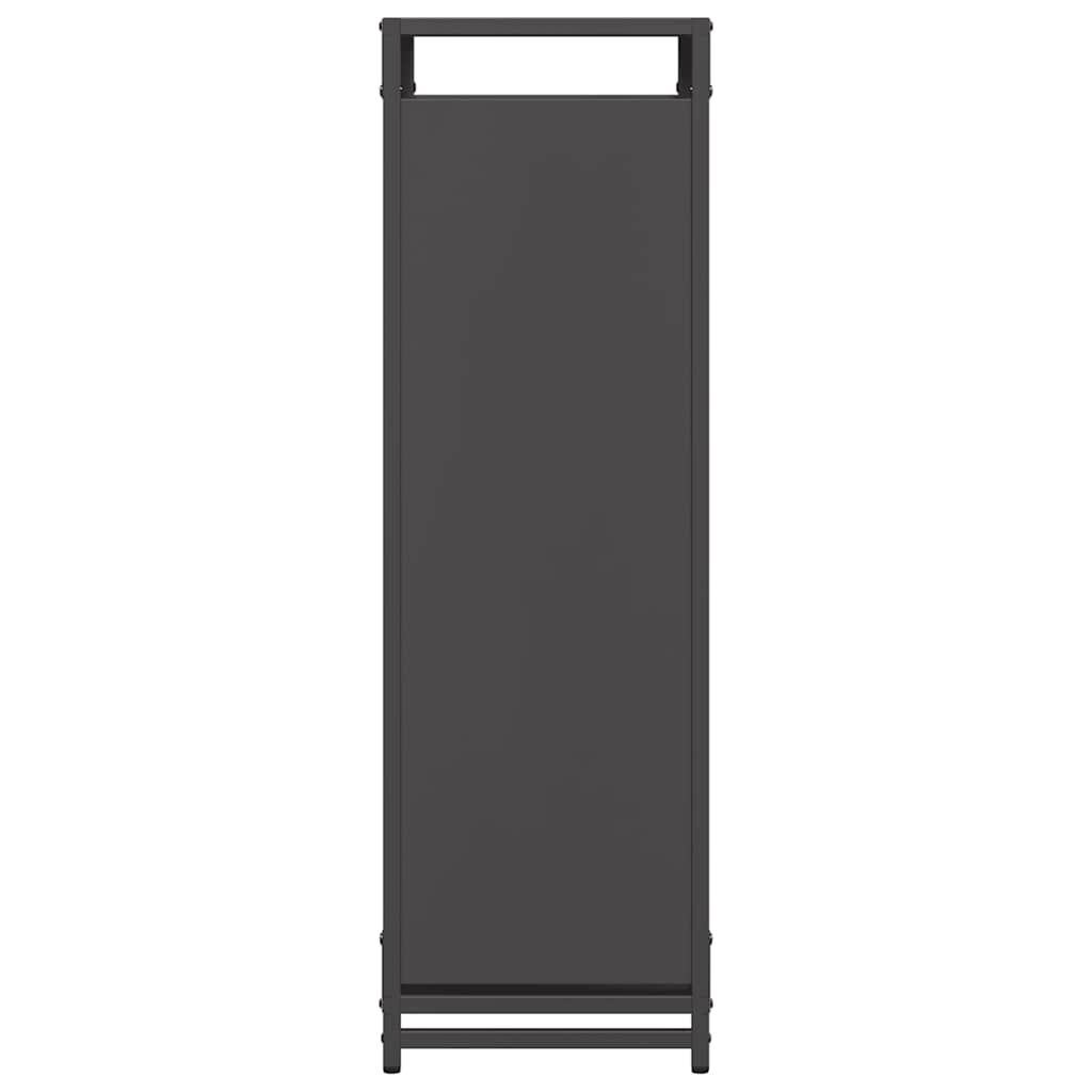 Firewood Rack Black 60x28x90 cm Cold-rolled steel