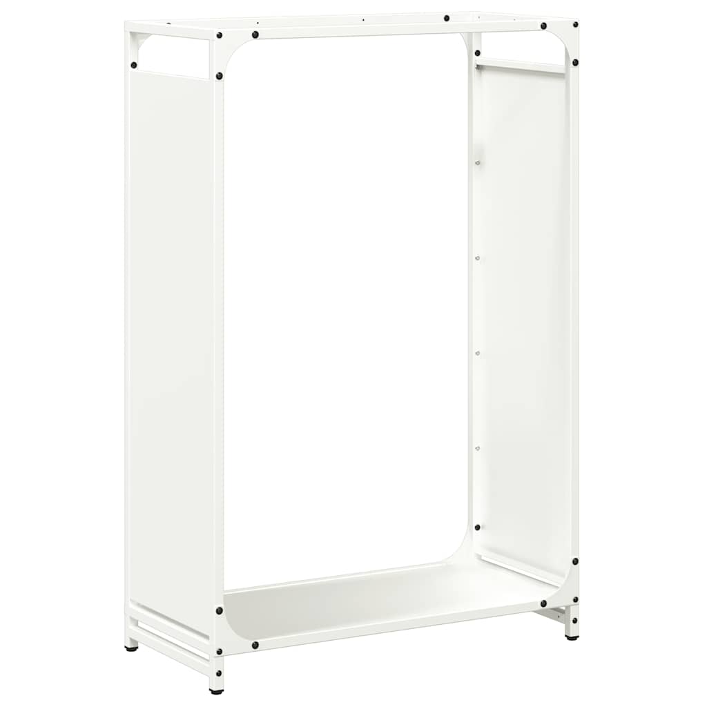 Firewood Rack White 60x28x90 cm Cold-rolled steel