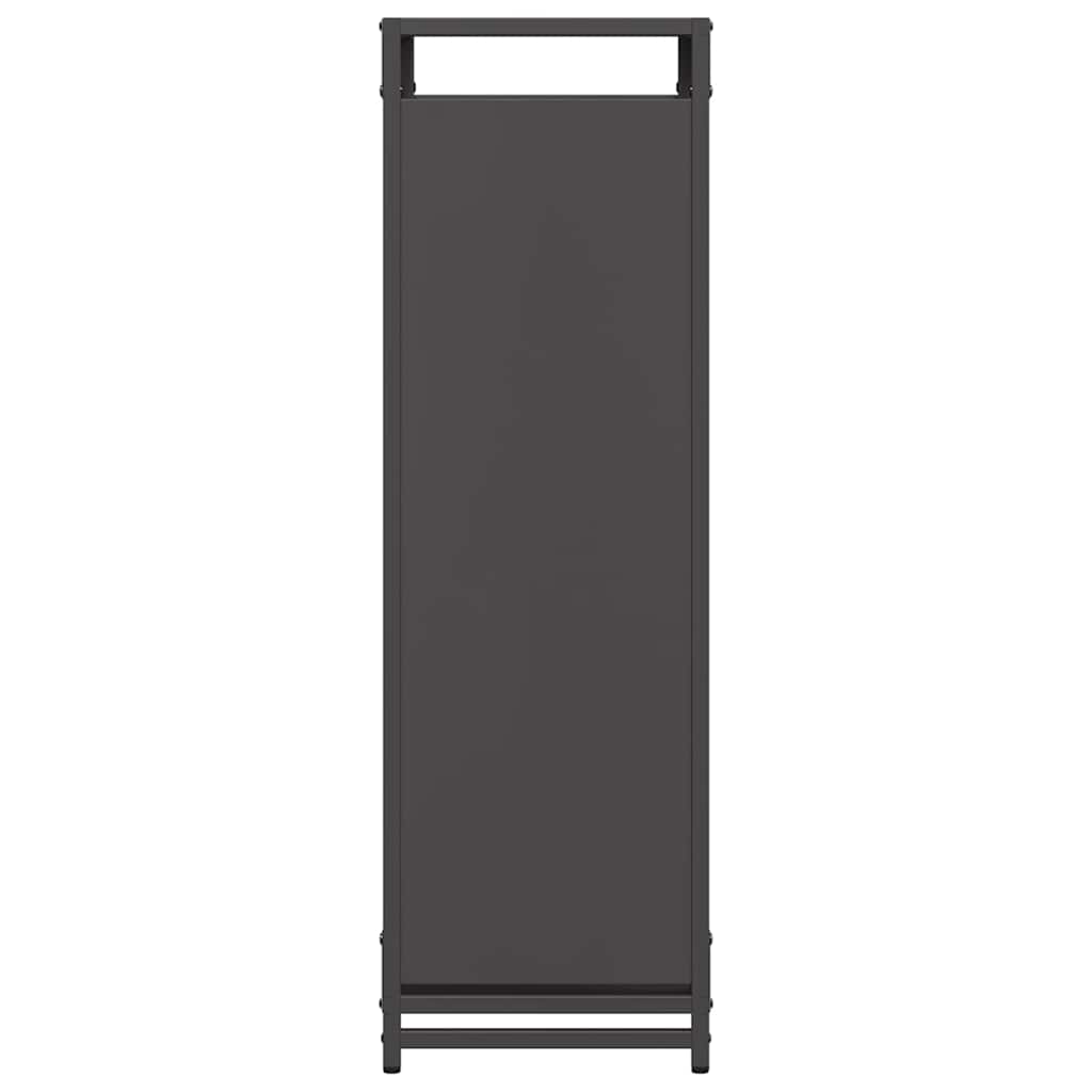 Firewood Rack Black 90x28x90 cm Cold-rolled steel
