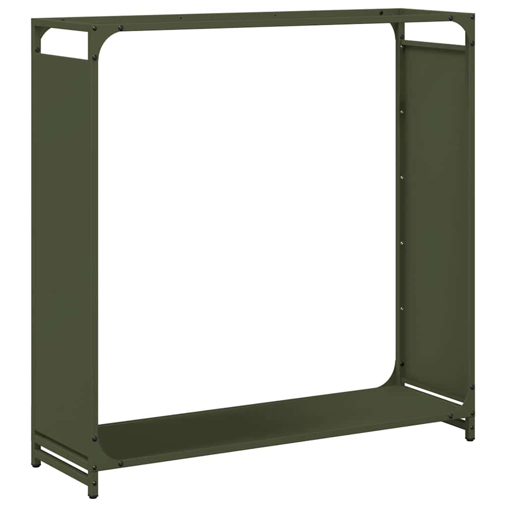 Firewood Rack Olive Green 90x28x90 cm Cold-rolled steel