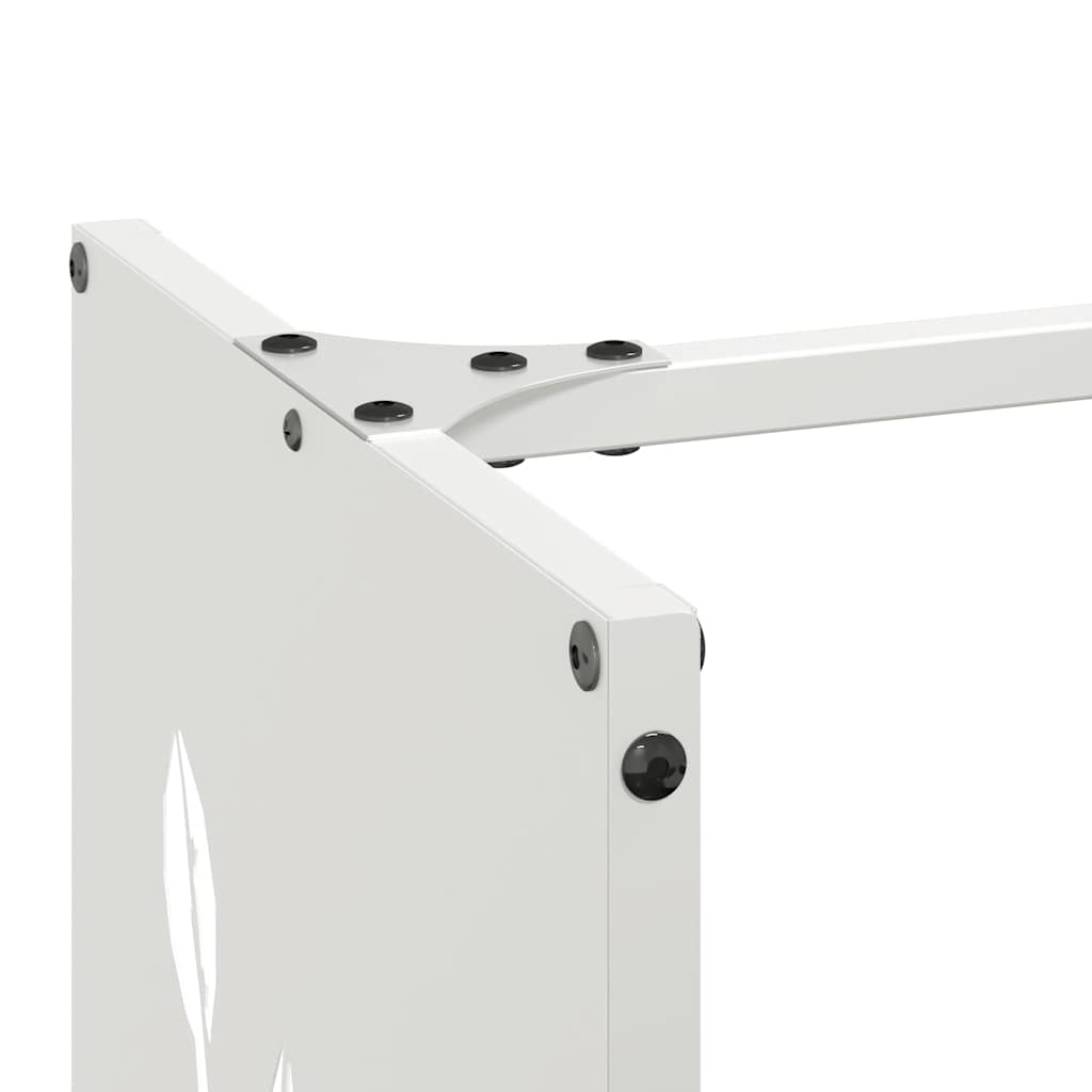Firewood Rack White 40x30x80 cm Cold-rolled steel