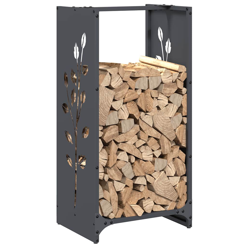 Firewood Rack Anthracite 40x30x80 cm Cold-rolled steel