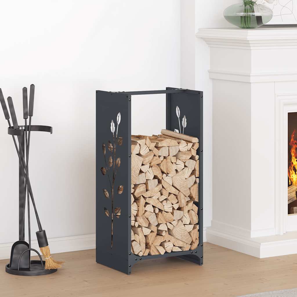 Firewood Rack Anthracite 40x30x80 cm Cold-rolled steel
