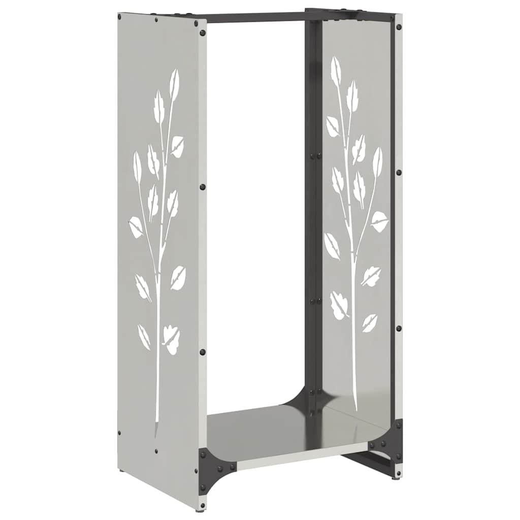Firewood Rack 40x30x80 cm Stainless Steel