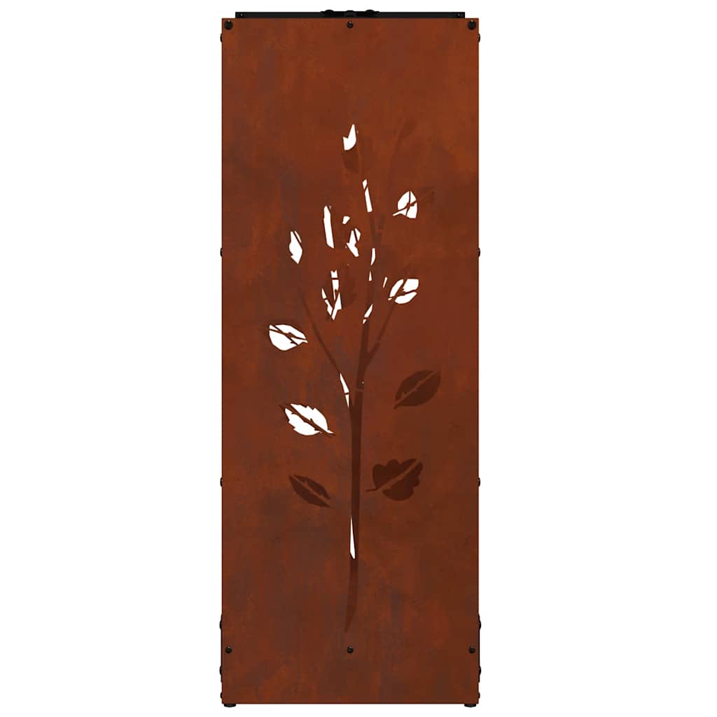 Firewood Rack 40x30x80 cm Weathering Steel