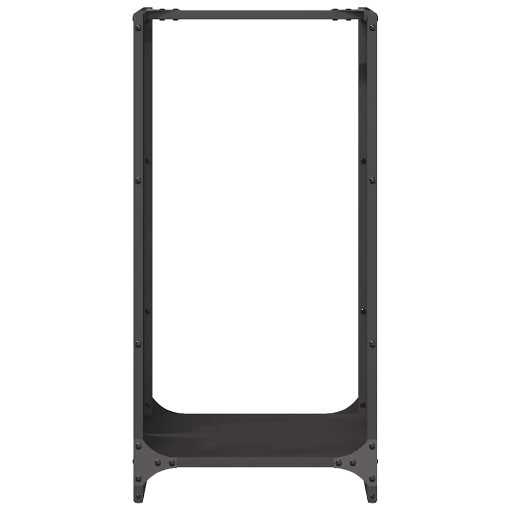 Firewood Rack Black 40x30x80 cm Cold-rolled steel