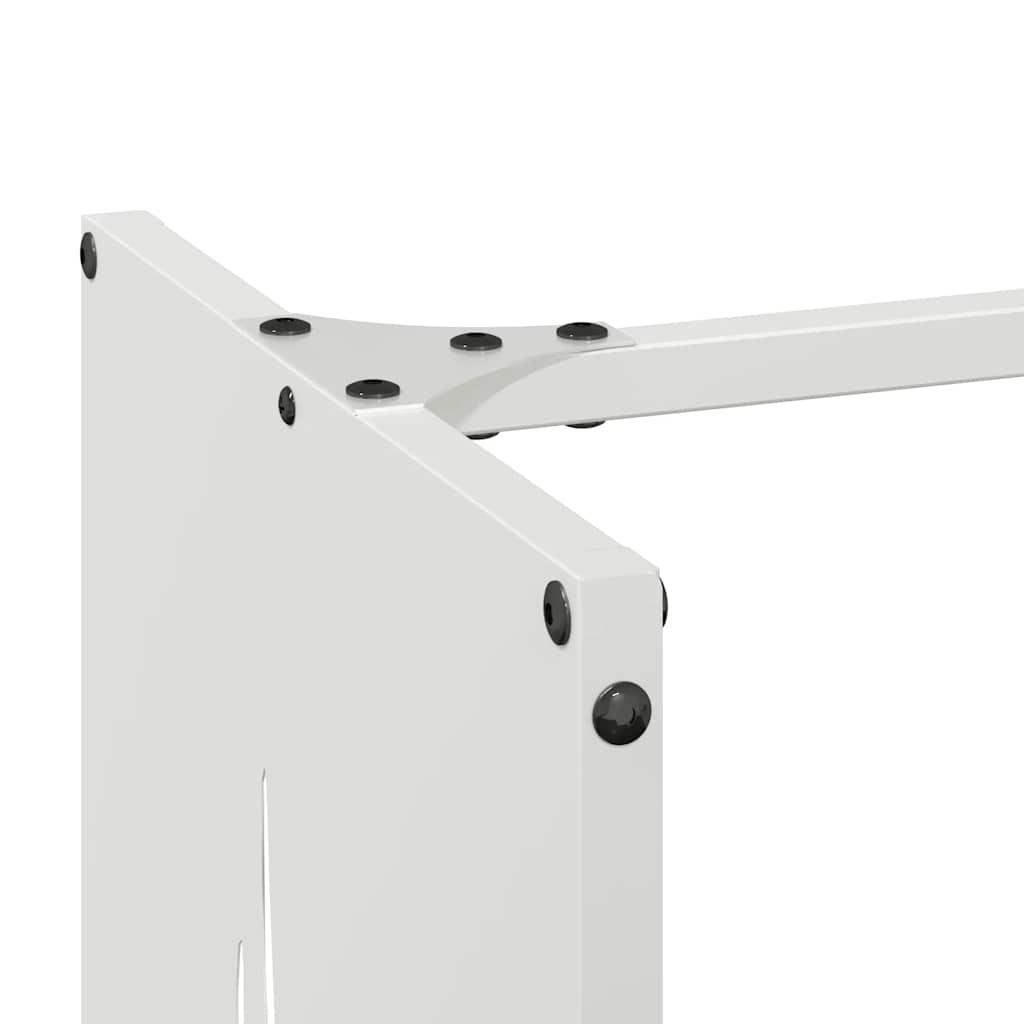 Firewood Rack White 40x30x80 cm Cold-rolled steel