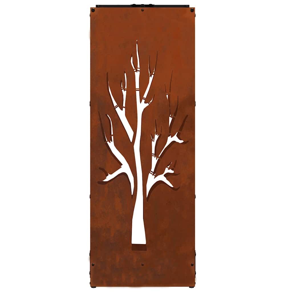 Firewood Rack 40x30x80 cm Weathering Steel