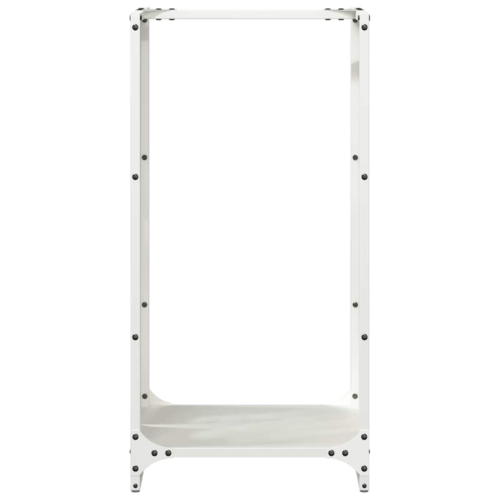 Firewood Rack White 40x30x80 cm Cold-rolled steel