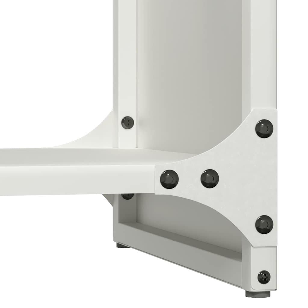 Firewood Rack White 40x30x80 cm Cold-rolled steel