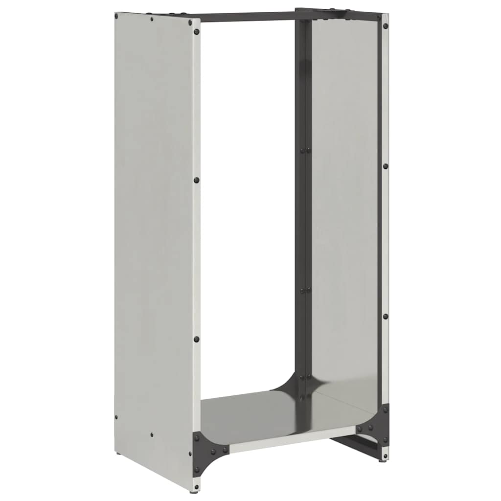 Firewood Rack 40x30x80 cm Stainless Steel