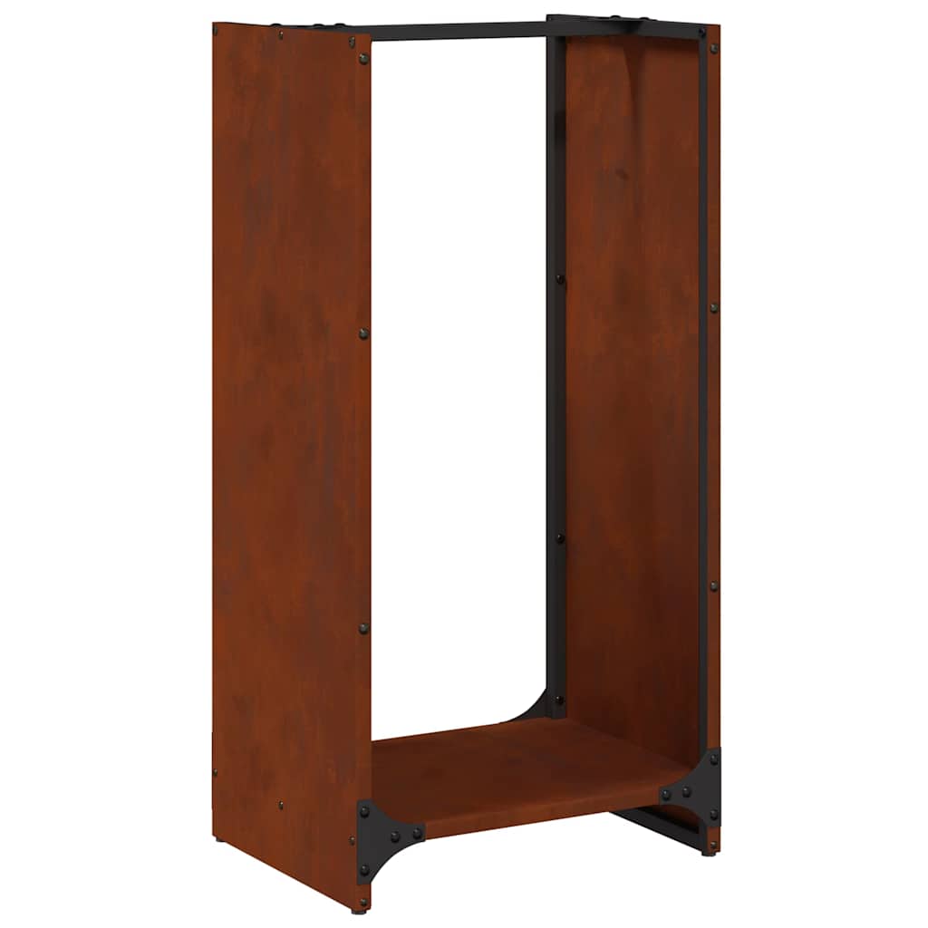 Firewood Rack 40x30x80 cm Weathering Steel